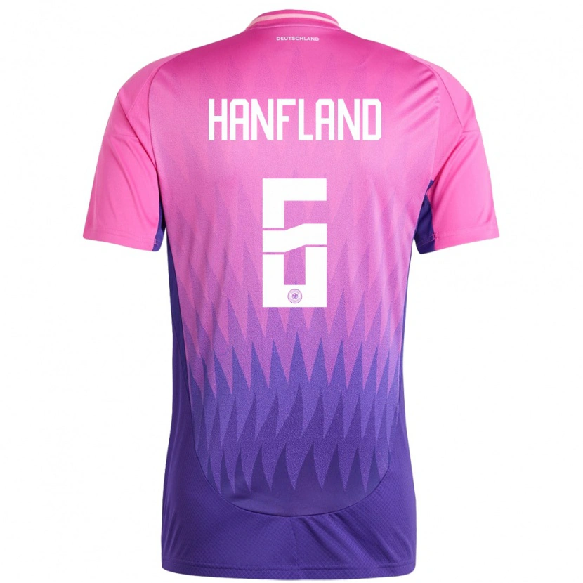 Danxen Dámské Německo Paul Hanfland #6 Růžově Fialová Daleko Hráčské Dresy 24-26 Dres