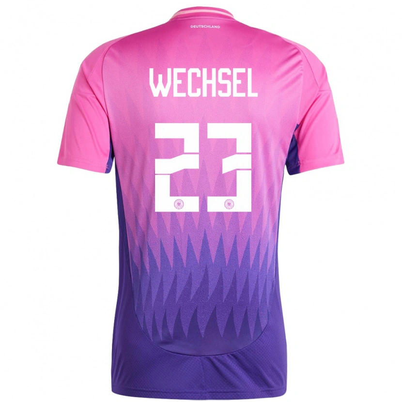 Danxen Dámské Německo Leon-Oumar Wechsel #23 Růžově Fialová Daleko Hráčské Dresy 24-26 Dres