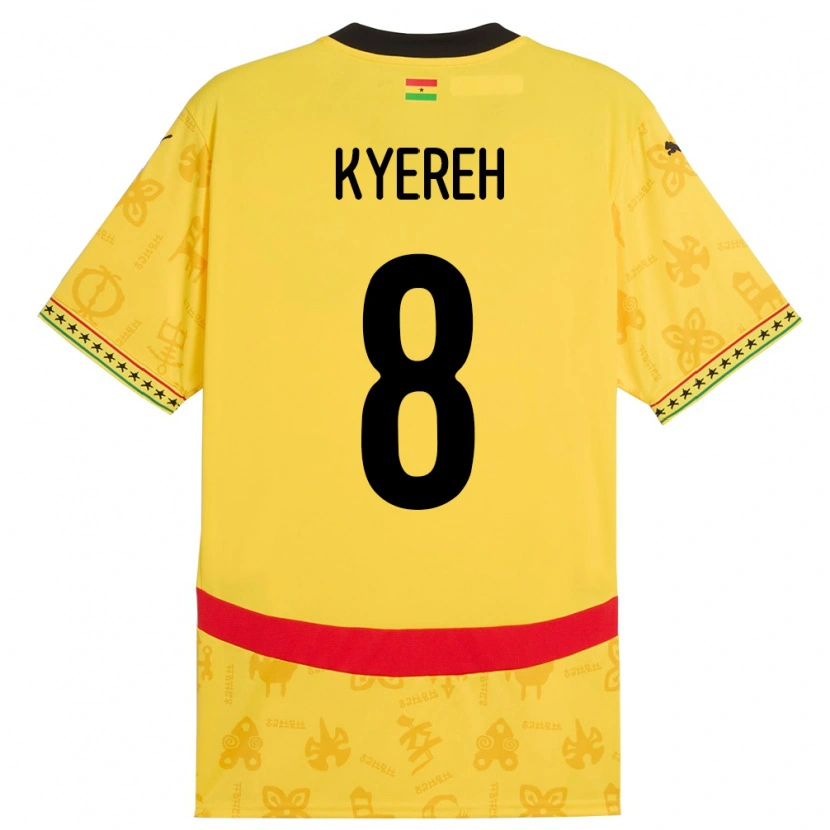 Danxen Dámské Ghana Daniel-Kofi Kyereh #8 Žluť Daleko Hráčské Dresy 24-26 Dres