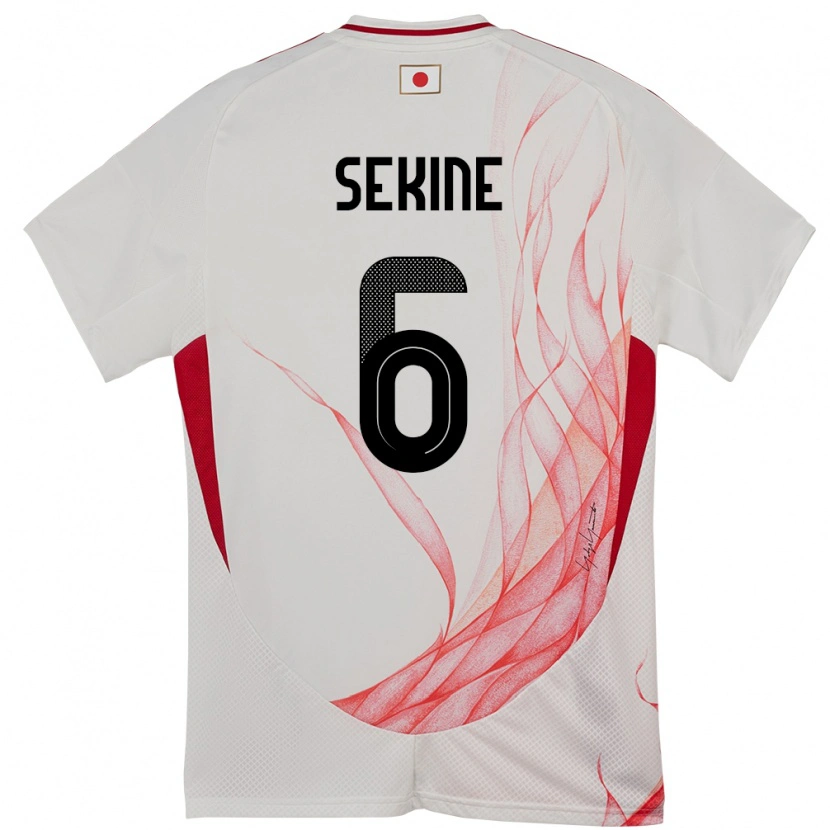 Danxen Dámské Japonsko Hiroki Sekine #6 Bílý Daleko Hráčské Dresy 24-26 Dres
