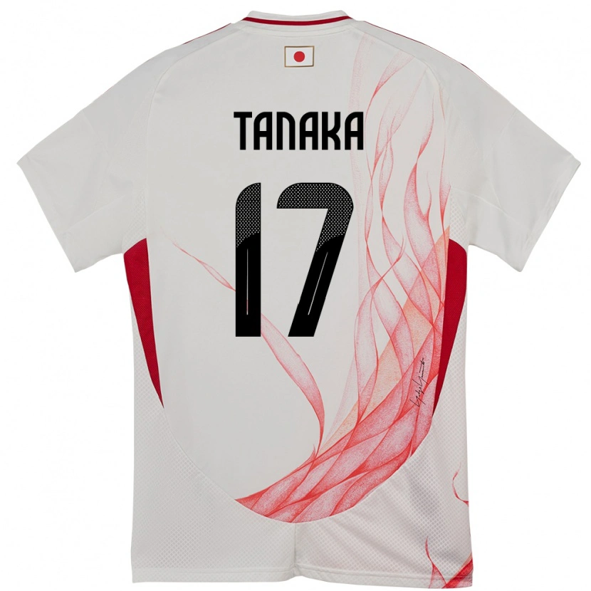 Danxen Dámské Japonsko Ao Tanaka #17 Bílý Daleko Hráčské Dresy 24-26 Dres
