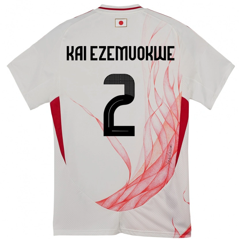 Danxen Dámské Japonsko Chimezie Kai Ezemuokwe #2 Bílý Daleko Hráčské Dresy 24-26 Dres