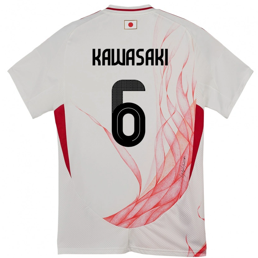 Danxen Dámské Japonsko Sota Kawasaki #6 Bílý Daleko Hráčské Dresy 24-26 Dres