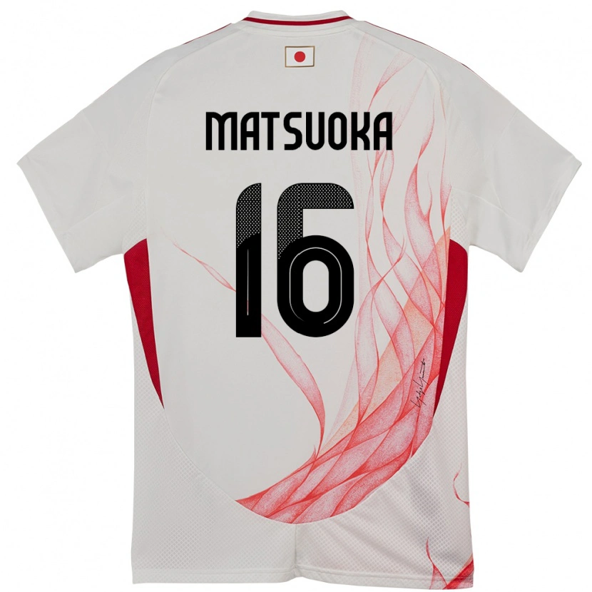 Danxen Dámské Japonsko Daiki Matsuoka #16 Bílý Daleko Hráčské Dresy 24-26 Dres