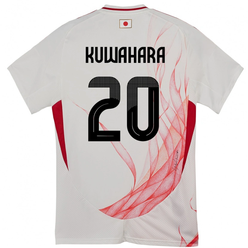 Danxen Dámské Japonsko Rikuto Kuwahara #20 Bílý Daleko Hráčské Dresy 24-26 Dres