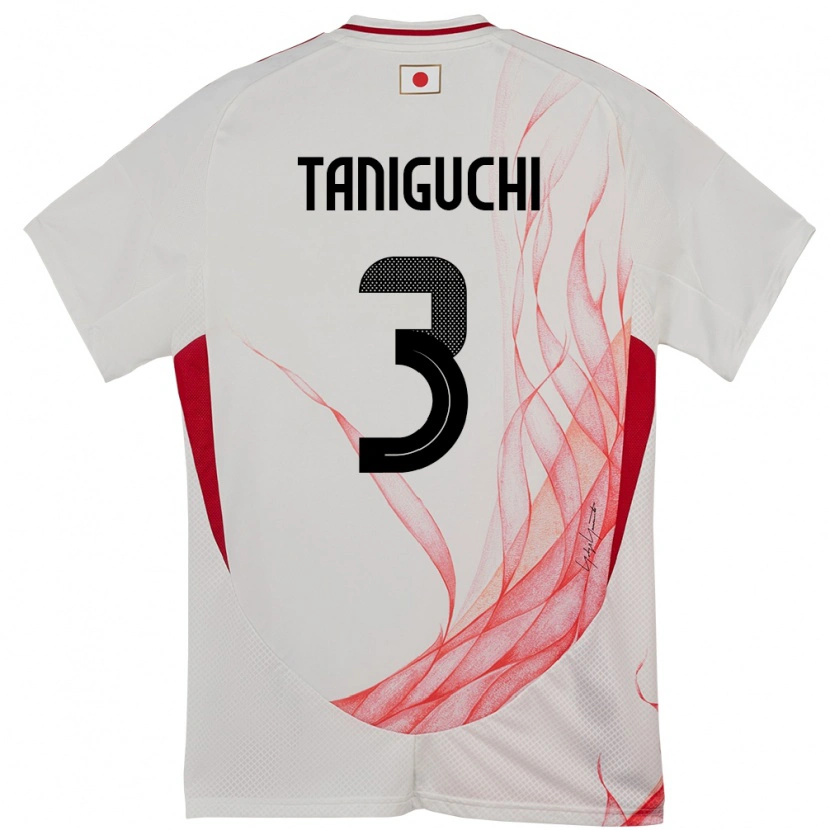 Danxen Dámské Japonsko Shogo Taniguchi #3 Bílý Daleko Hráčské Dresy 24-26 Dres