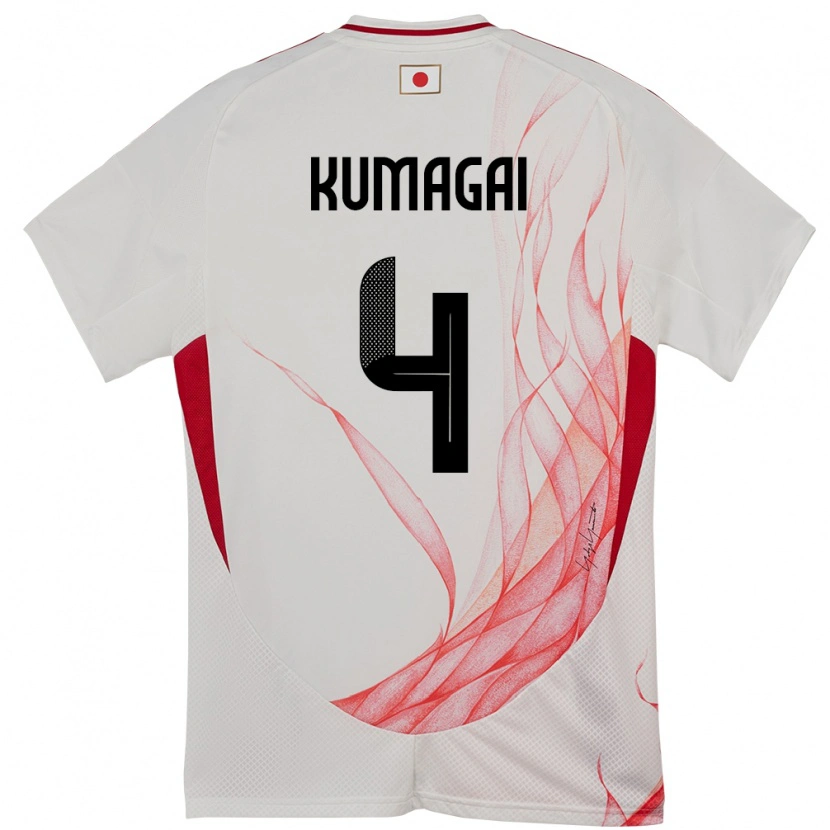 Danxen Dámské Japonsko Saki Kumagai #4 Bílý Daleko Hráčské Dresy 24-26 Dres