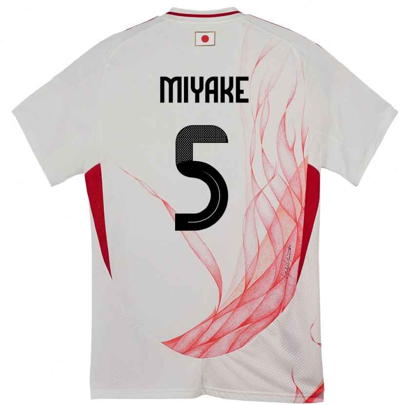 Danxen Dámské Japonsko Shiori Miyake #5 Bílý Daleko Hráčské Dresy 24-26 Dres