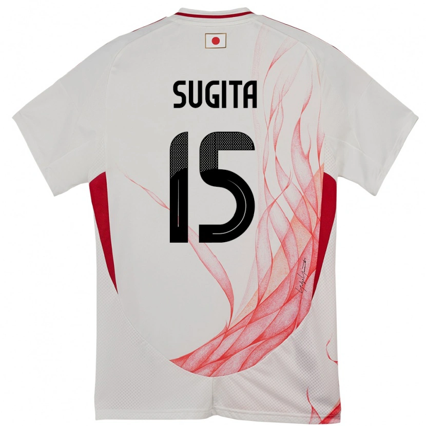 Danxen Dámské Japonsko Hina Sugita #15 Bílý Daleko Hráčské Dresy 24-26 Dres