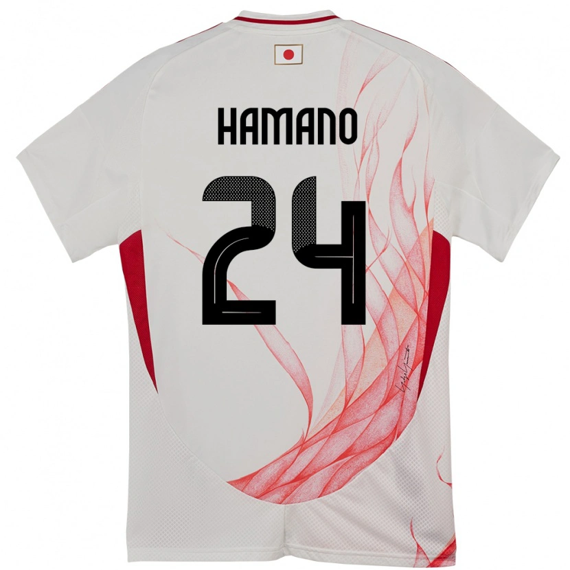 Danxen Dámské Japonsko Maika Hamano #24 Bílý Daleko Hráčské Dresy 24-26 Dres