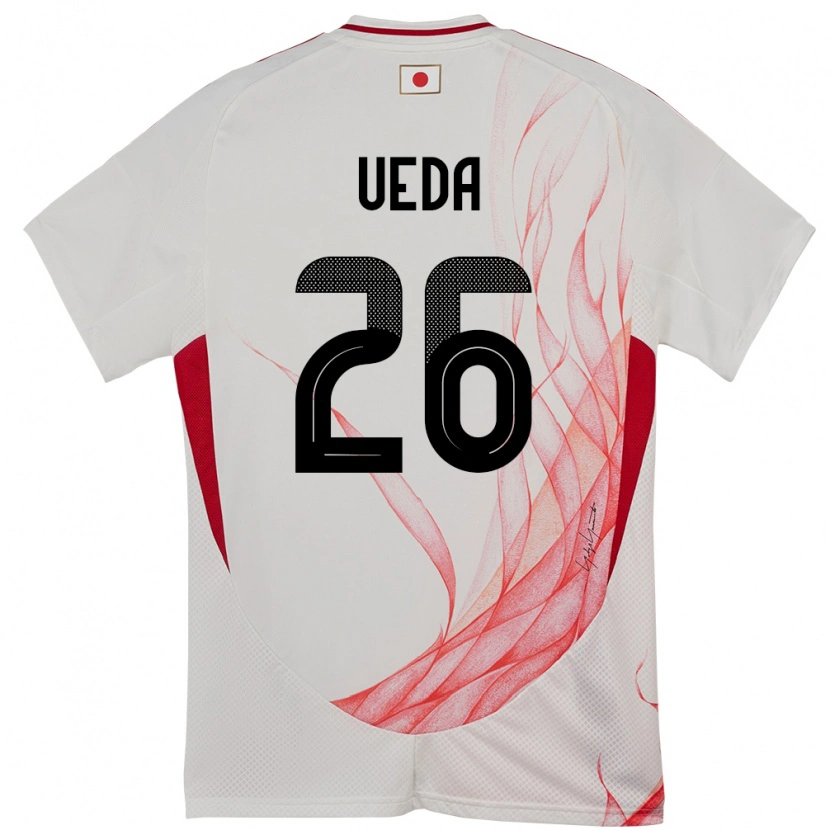 Danxen Dámské Japonsko Ayase Ueda #26 Bílý Daleko Hráčské Dresy 24-26 Dres