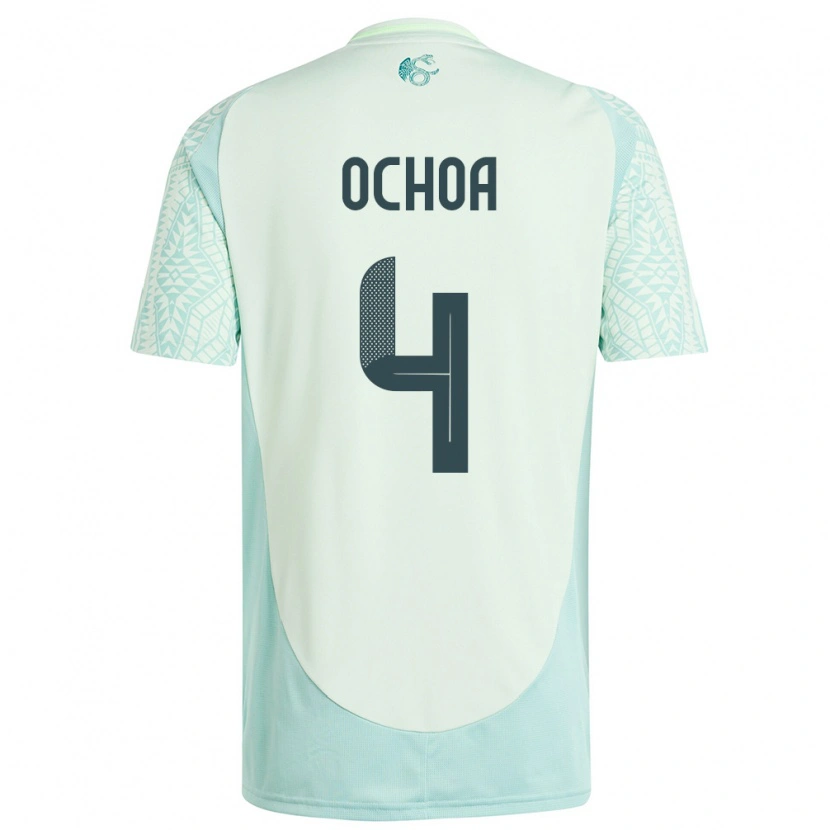 Danxen Dámské Mexiko Diego Ochoa #4 Povlečení Zelené Daleko Hráčské Dresy 24-26 Dres