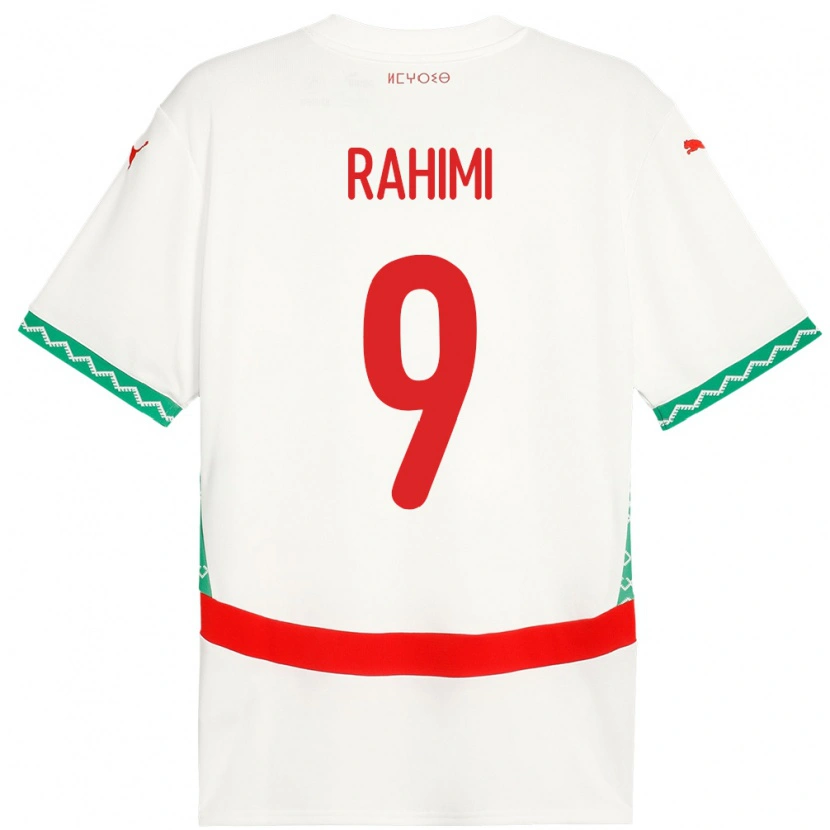 Danxen Dámské Maroko Soufiane Rahimi #9 Bílý Daleko Hráčské Dresy 24-26 Dres