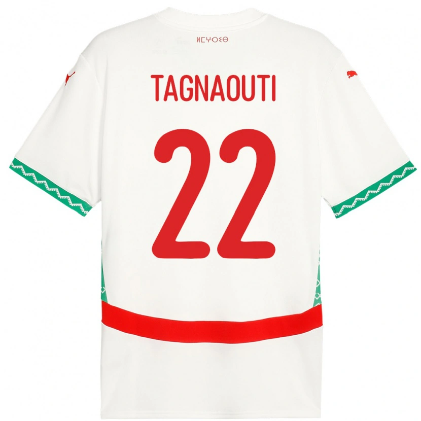 Danxen Dámské Maroko Ahmed Reda Tagnaouti #22 Bílý Daleko Hráčské Dresy 24-26 Dres