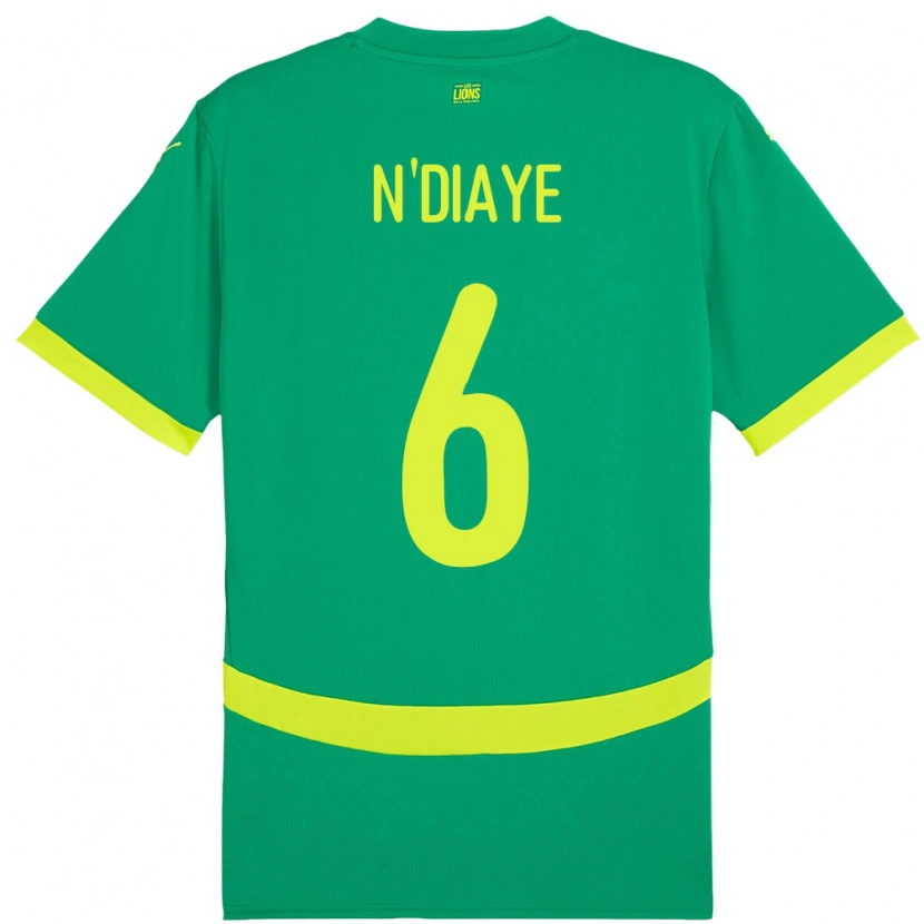 Danxen Dámské Senegal Niakhate N Diaye #6 Zelený Daleko Hráčské Dresy 24-26 Dres