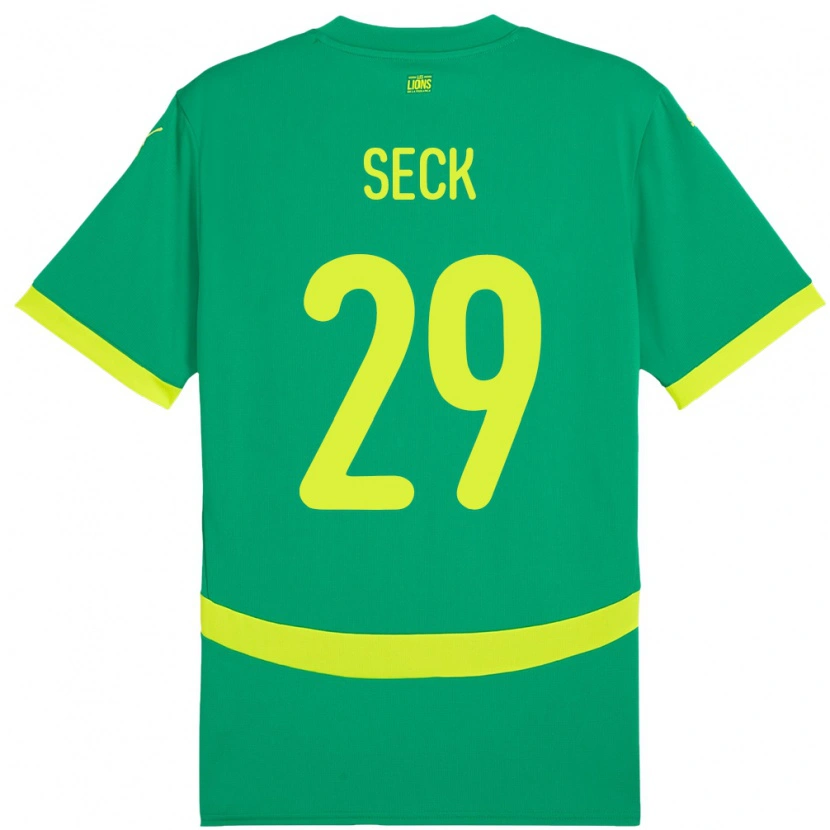 Danxen Dámské Senegal Demba Seck #29 Zelený Daleko Hráčské Dresy 24-26 Dres