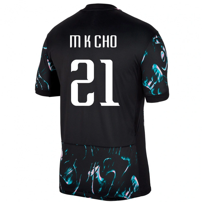 Danxen Dámské Jižní Korea Cho Min Kyu #21 Černý Daleko Hráčské Dresy 24-26 Dres