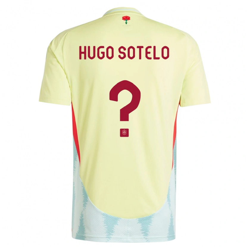 Danxen Dámské Španělsko Hugo Sotelo #0 Žlutá Daleko Hráčské Dresy 24-26 Dres