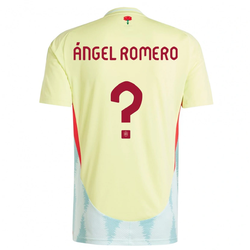 Danxen Dámské Španělsko Miguel Ángel Romero #0 Žlutá Daleko Hráčské Dresy 24-26 Dres