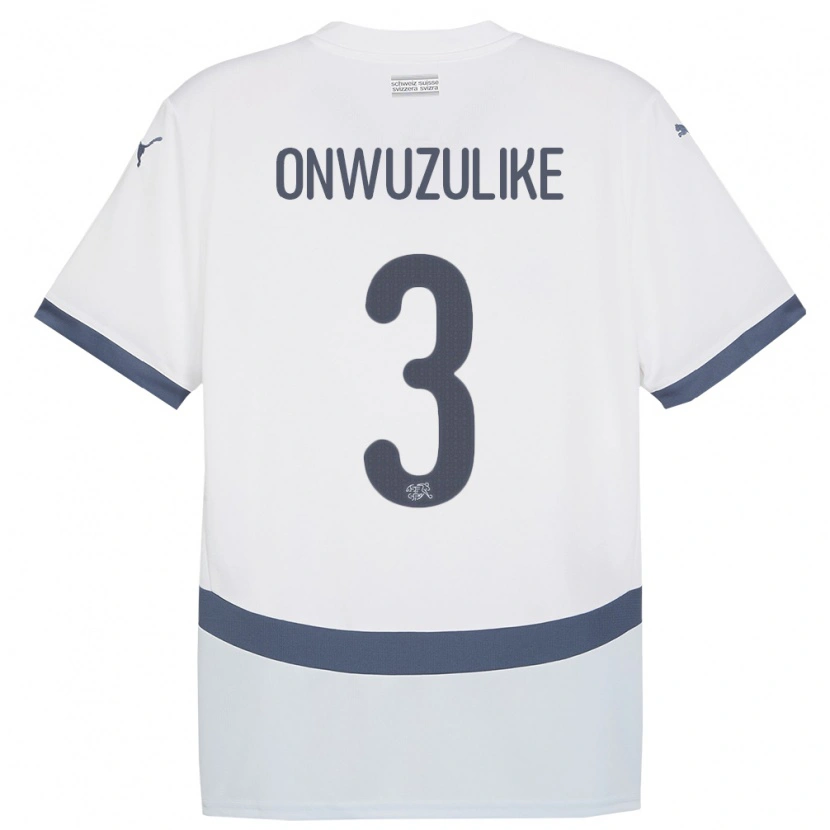 Danxen Dámské Švýcarsko Ifeanyichukwu Onwuzulike #3 Bílý Daleko Hráčské Dresy 24-26 Dres