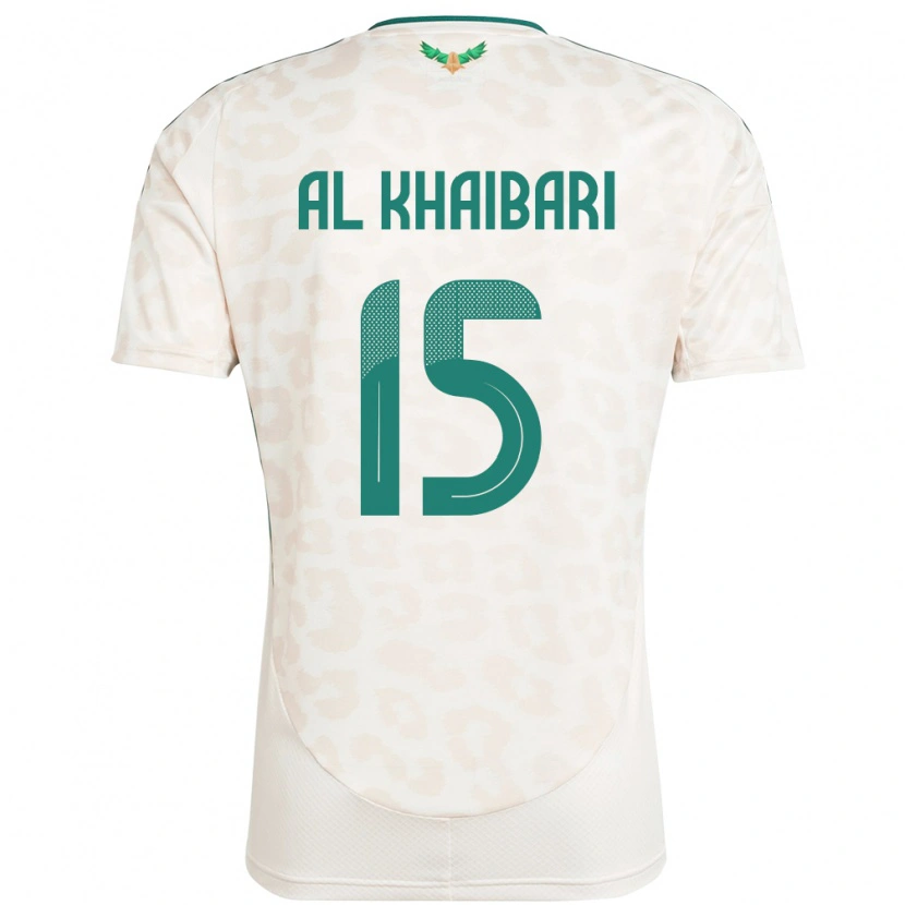 Danxen Dámské Saúdská Arábie Abdullah Al-Khaibari #15 Bílý Daleko Hráčské Dresy 24-26 Dres