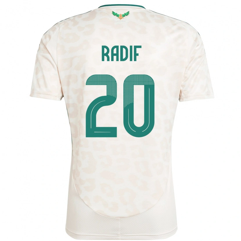 Danxen Dámské Saúdská Arábie Abdullah Radif #20 Bílý Daleko Hráčské Dresy 24-26 Dres