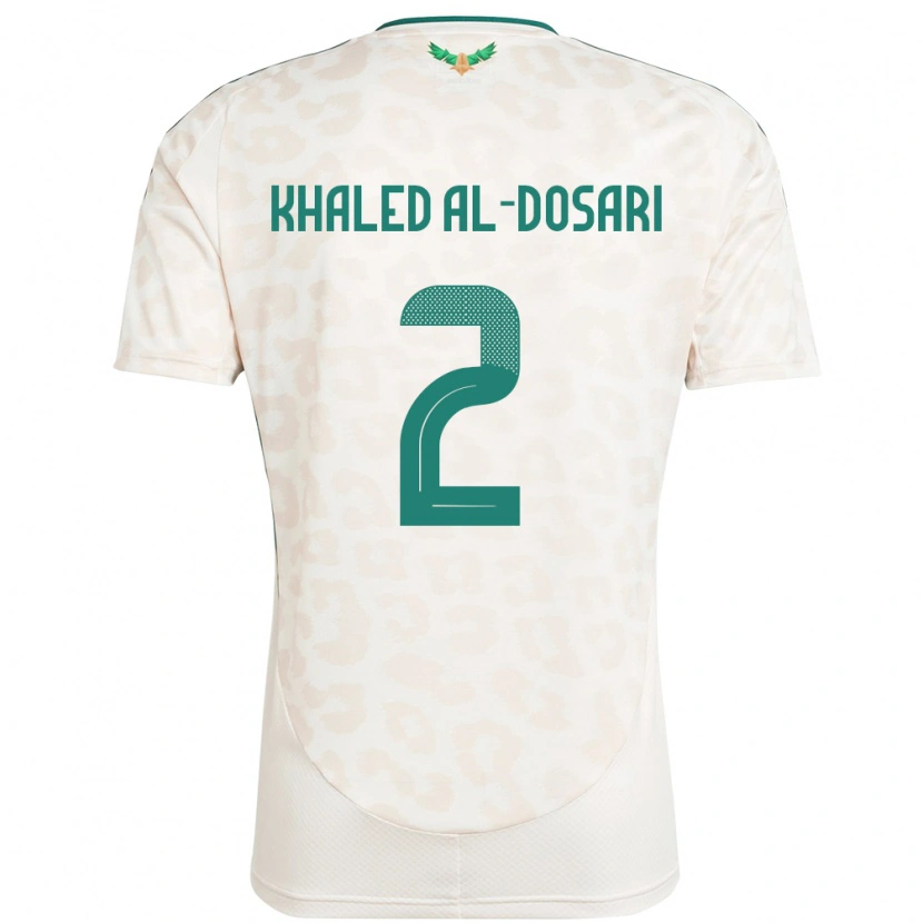 Danxen Dámské Saúdská Arábie Yazeed Khaled Al-Dosari #2 Bílý Daleko Hráčské Dresy 24-26 Dres