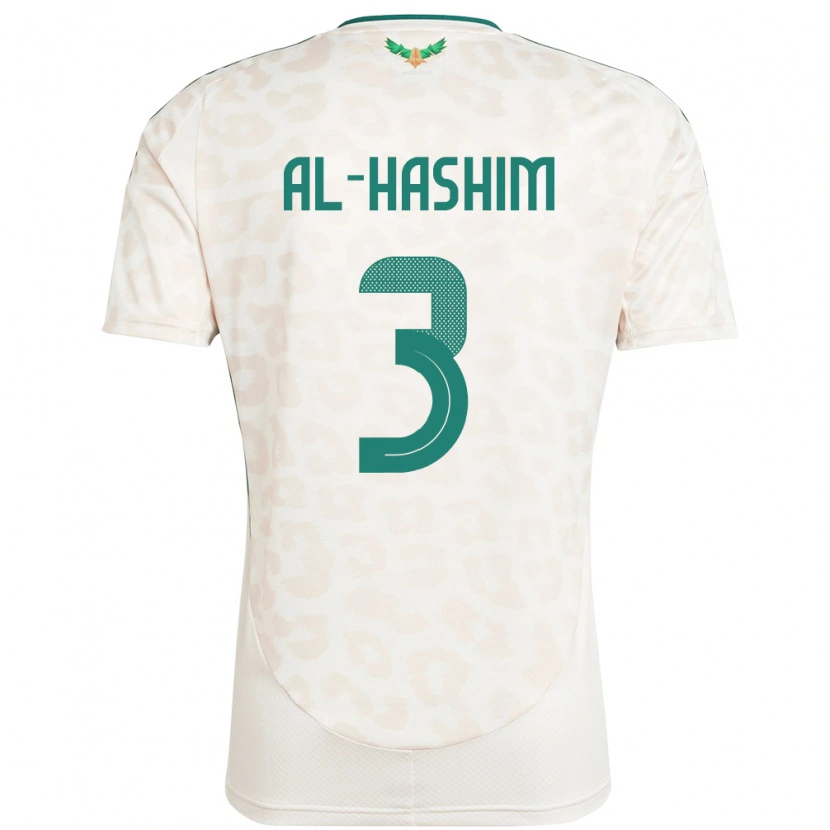 Danxen Dámské Saúdská Arábie Jawad Al-Hashim #3 Bílý Daleko Hráčské Dresy 24-26 Dres