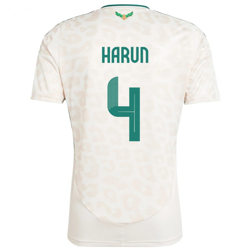 Danxen Dámské Saúdská Arábie Saud Harun #4 Bílý Daleko Hráčské Dresy 24-26 Dres