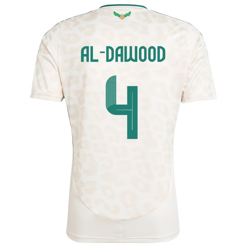 Danxen Dámské Saúdská Arábie Mishaal Al-Dawood #4 Bílý Daleko Hráčské Dresy 24-26 Dres