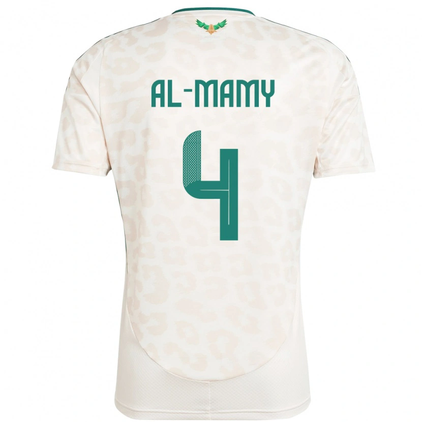 Danxen Dámské Saúdská Arábie Abdulrahman Al-Mamy #4 Bílý Daleko Hráčské Dresy 24-26 Dres