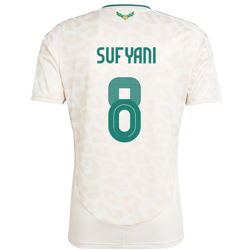 Danxen Dámské Saúdská Arábie Abdulrahman Sufyani #8 Bílý Daleko Hráčské Dresy 24-26 Dres