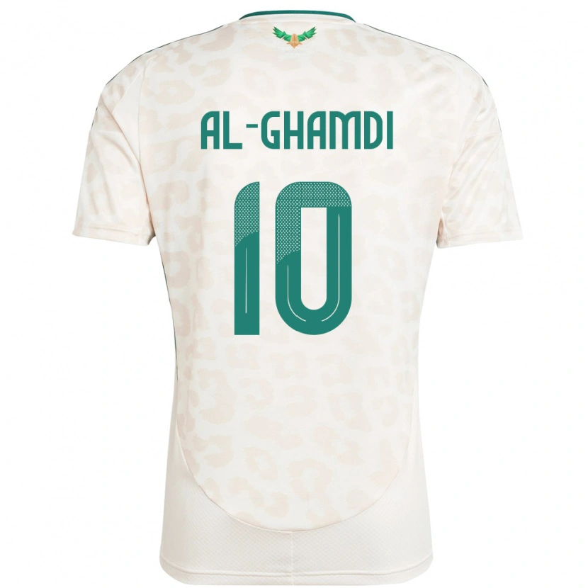 Danxen Dámské Saúdská Arábie Ziyad Al-Ghamdi #10 Bílý Daleko Hráčské Dresy 24-26 Dres