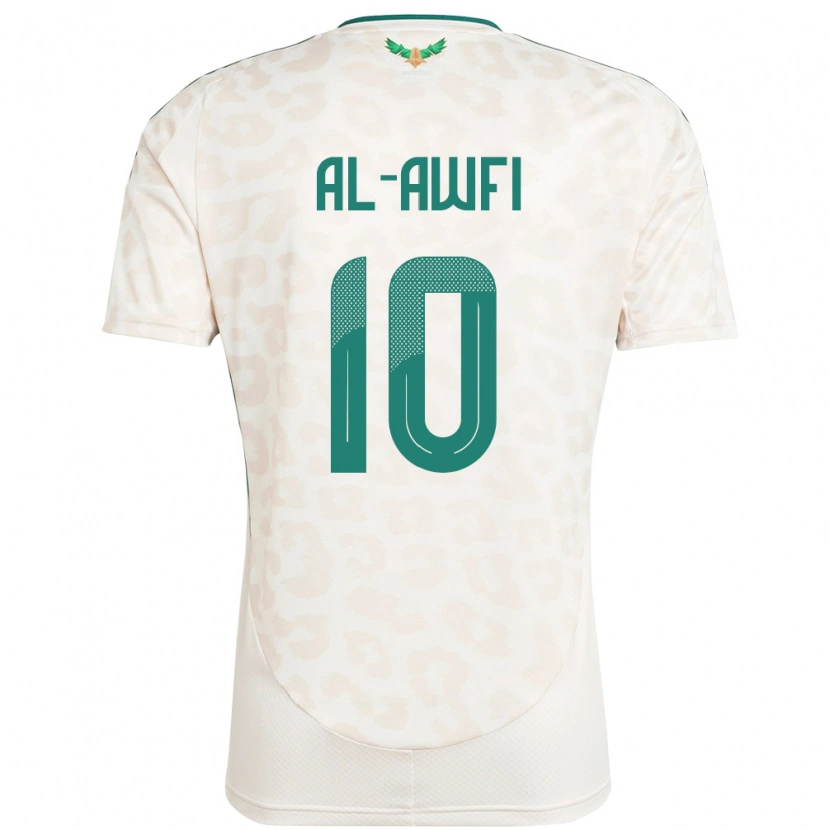 Danxen Dámské Saúdská Arábie Al-Walid Al-Awfi #10 Bílý Daleko Hráčské Dresy 24-26 Dres