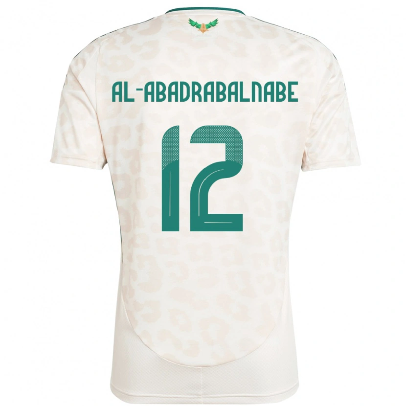 Danxen Dámské Saúdská Arábie Ahmed Musallam Al-Abadrabalnabe #12 Bílý Daleko Hráčské Dresy 24-26 Dres