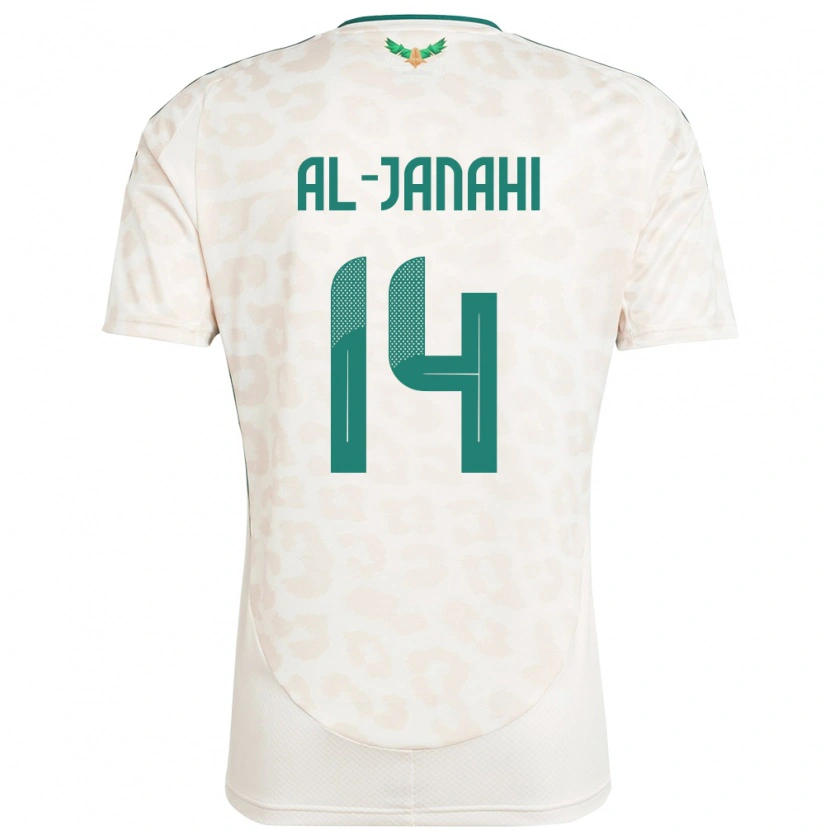 Danxen Dámské Saúdská Arábie Nawaf Al-Janahi #14 Bílý Daleko Hráčské Dresy 24-26 Dres