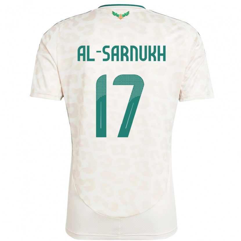 Danxen Dámské Saúdská Arábie Mohamed Al-Sarnukh #17 Bílý Daleko Hráčské Dresy 24-26 Dres