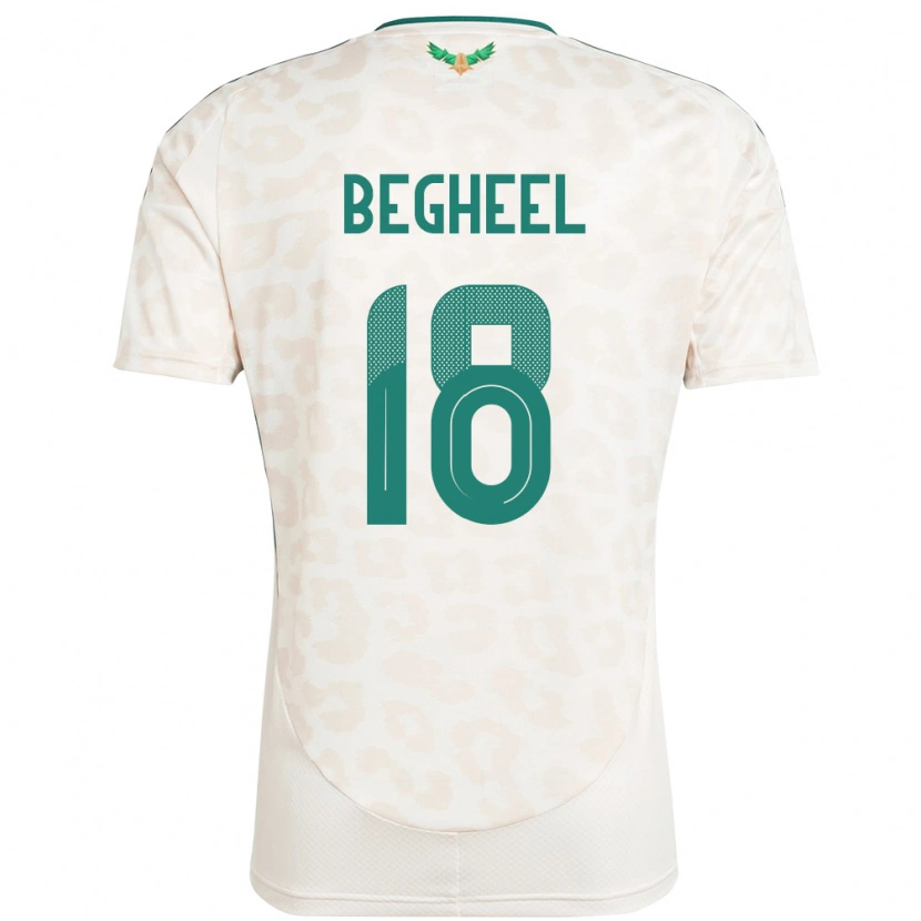Danxen Dámské Saúdská Arábie Qasem Begheel #18 Bílý Daleko Hráčské Dresy 24-26 Dres