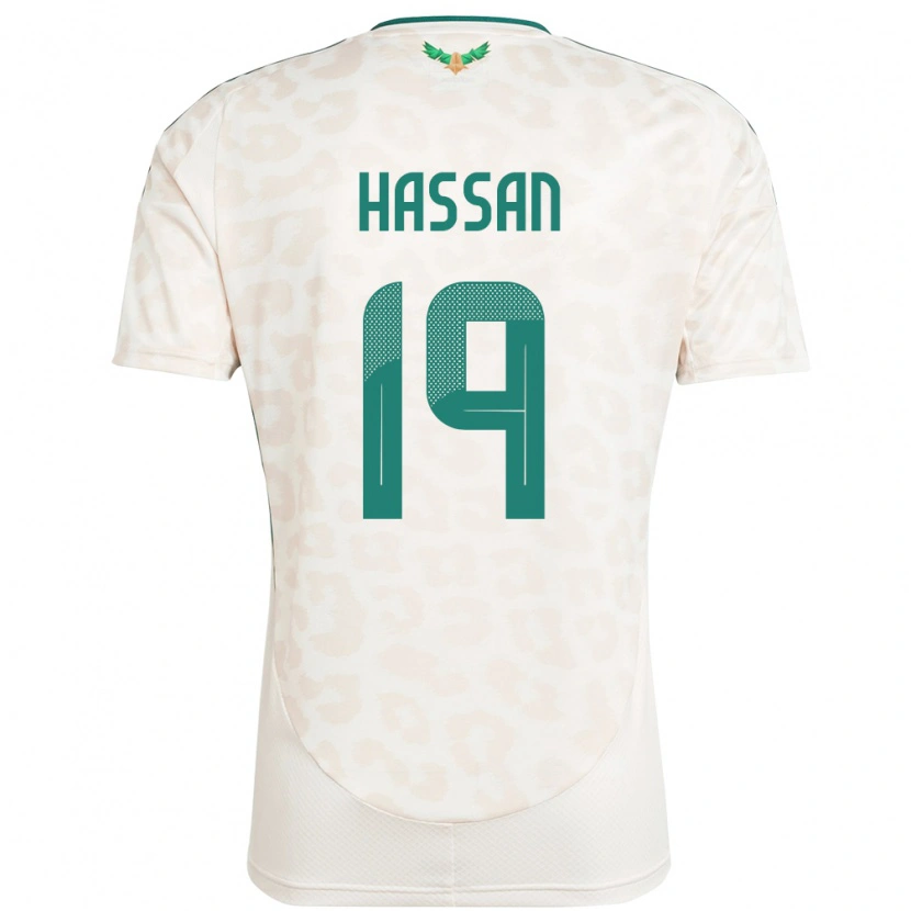 Danxen Dámské Saúdská Arábie Abdulhakim Hassan #19 Bílý Daleko Hráčské Dresy 24-26 Dres
