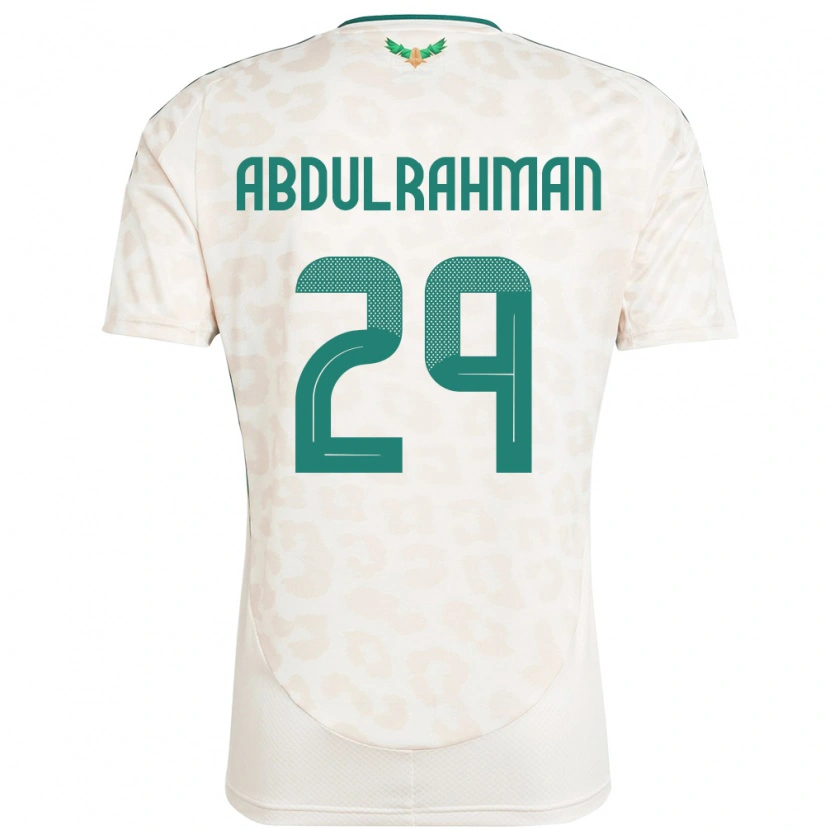 Danxen Dámské Saúdská Arábie Mohammed Abdulrahman #29 Bílý Daleko Hráčské Dresy 24-26 Dres
