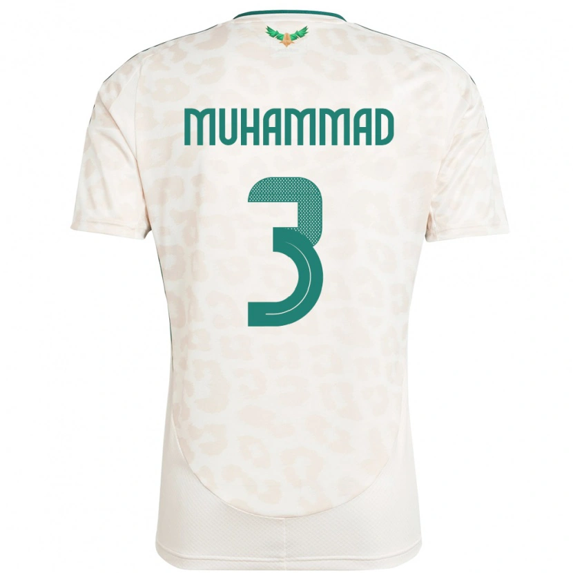 Danxen Dámské Saúdská Arábie Lin Muhammad #3 Bílý Daleko Hráčské Dresy 24-26 Dres