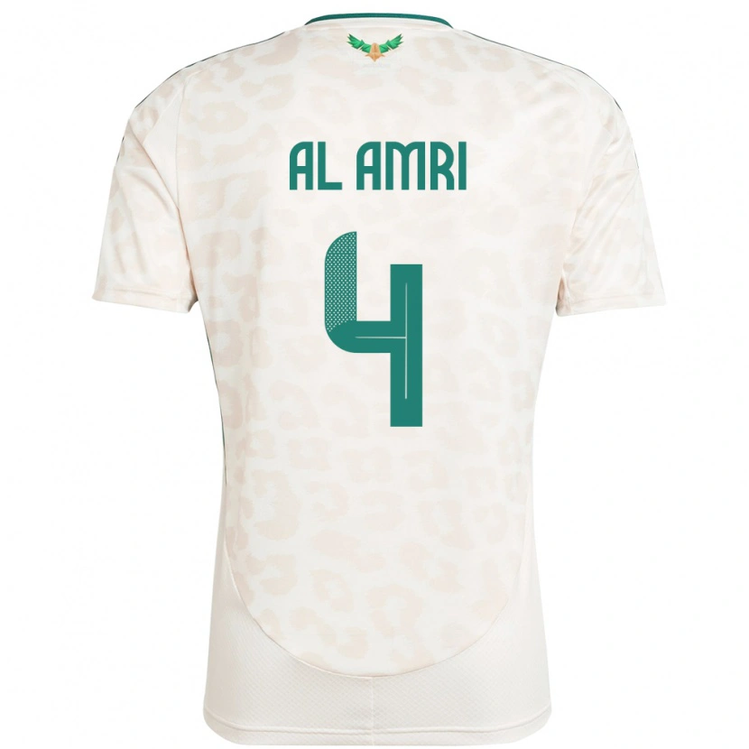 Danxen Dámské Saúdská Arábie Abdulelah Al Amri #4 Bílý Daleko Hráčské Dresy 24-26 Dres