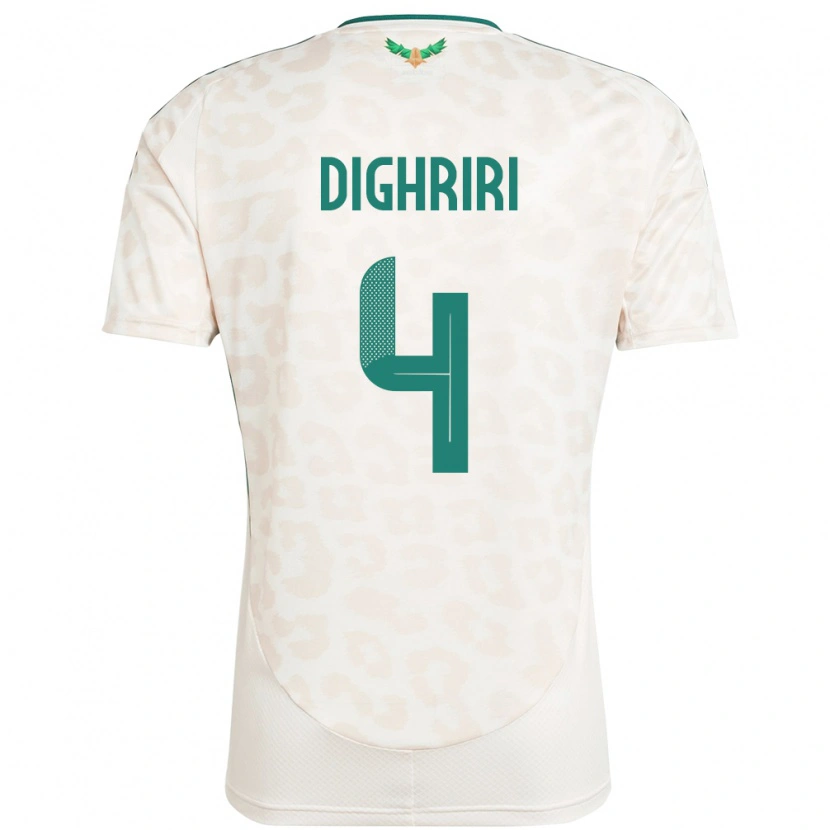 Danxen Dámské Saúdská Arábie Khalid Dighriri #4 Bílý Daleko Hráčské Dresy 24-26 Dres