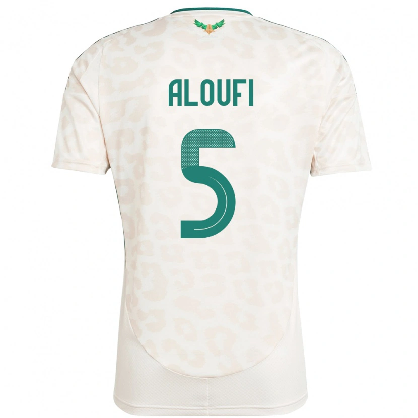 Danxen Dámské Saúdská Arábie Mohammed Aloufi #5 Bílý Daleko Hráčské Dresy 24-26 Dres