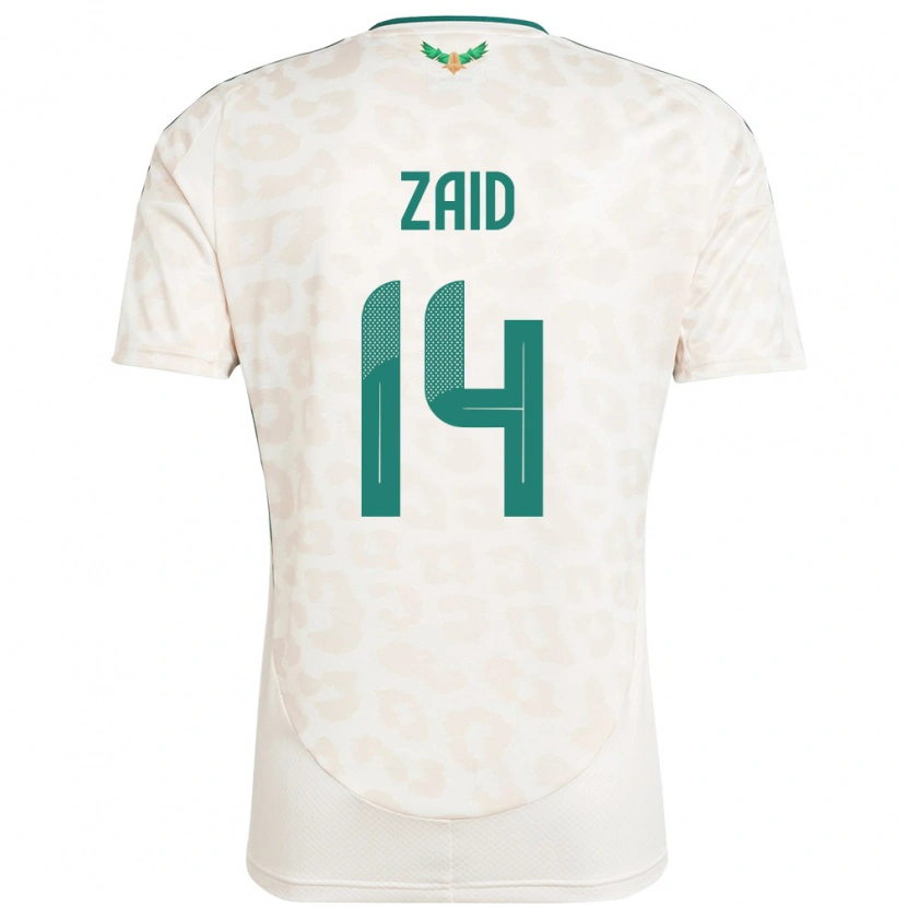 Danxen Dámské Saúdská Arábie Abdullah Zaid #14 Bílý Daleko Hráčské Dresy 24-26 Dres