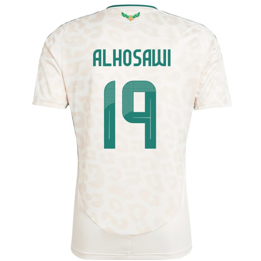 Danxen Dámské Saúdská Arábie Zakrei Alhosawi #19 Bílý Daleko Hráčské Dresy 24-26 Dres