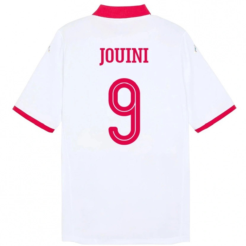 Danxen Dámské Tunisko Haythem Jouini #9 Bílý Daleko Hráčské Dresy 24-26 Dres