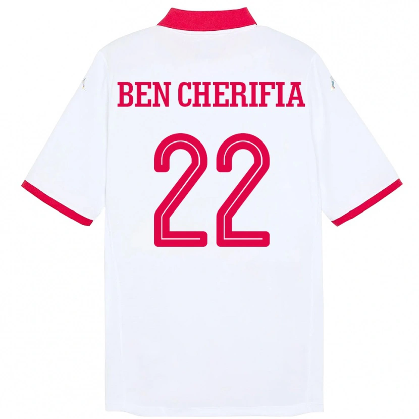 Danxen Dámské Tunisko Moez Ben Cherifia #22 Bílý Daleko Hráčské Dresy 24-26 Dres