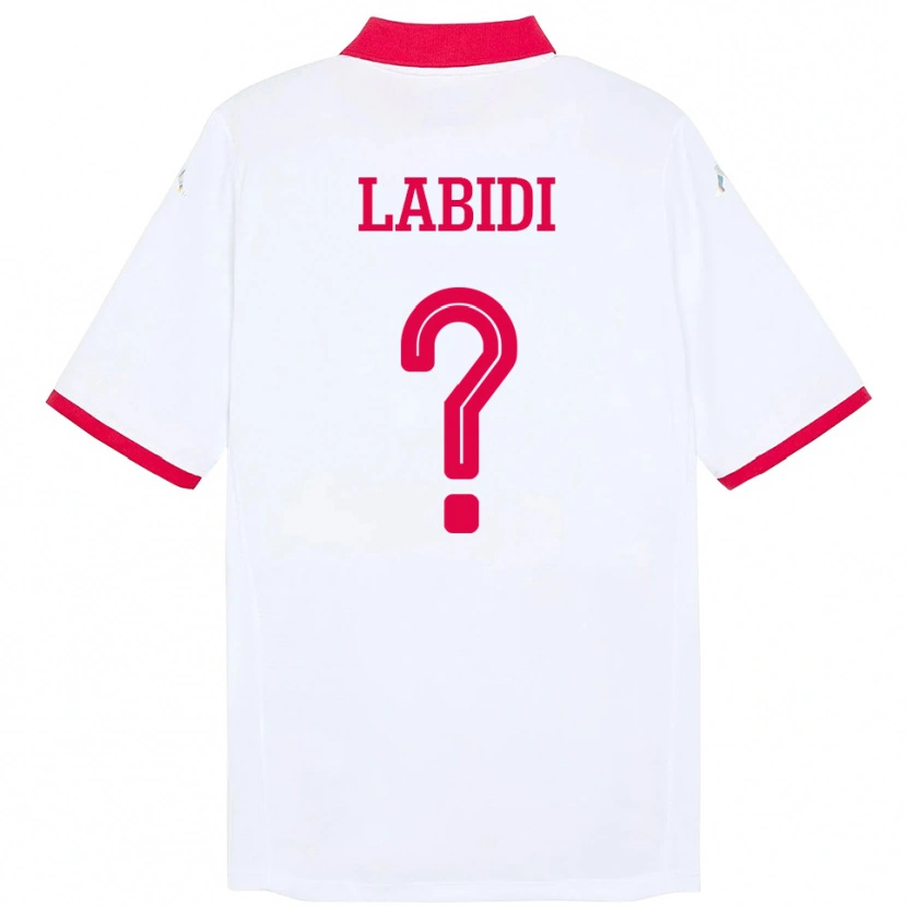 Danxen Dámské Tunisko Ahmed Labidi #0 Bílý Daleko Hráčské Dresy 24-26 Dres