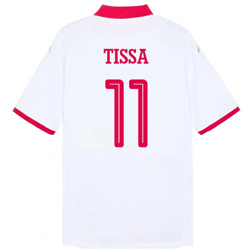 Danxen Dámské Tunisko Wassim Tissa #11 Bílý Daleko Hráčské Dresy 24-26 Dres